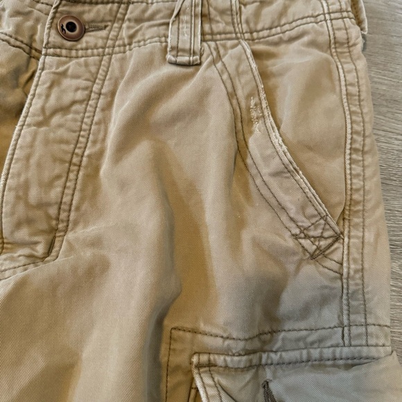 Men’s Vintage Y2K Hollister Cargo Shorts Outdoor Gorpcore Hike Baggy Khaki Sz 32 - Picture 9 of 12